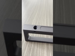 ملف تعريف صناعي من الألومنيوم المؤكسد باللون الأسود / الشفاف، سبيكة 6063 للآلات