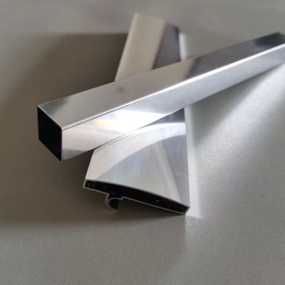 Custom Polished Bright Anodized Aluminum Extrusion Profile for Shower Room with Precision Cutting