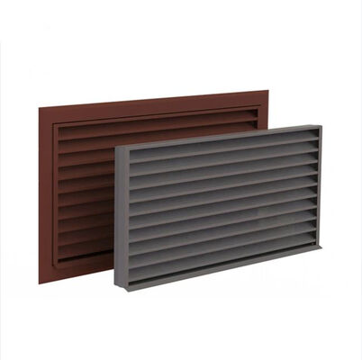 Customized Dimension 6063 Alloy Aluminum Louver Profile with Powder Paint for Ventilation Window Blade