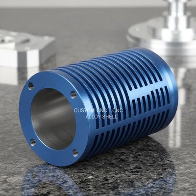 6063 6061 Alloy Customized CNC Machining Aluminum Profile with Anodized Surface for Electric Motor Shell