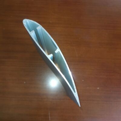 Custom Silkscreen Printing / China Supplier Black Anodized Aluminum Extrusion Fan Blade for Airfoil