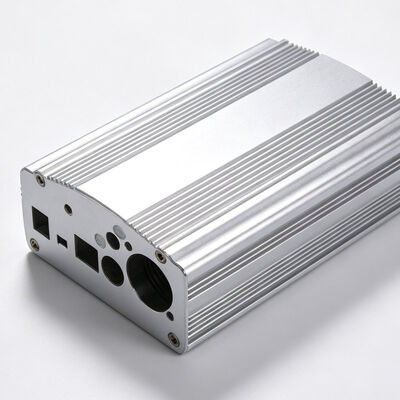 6063 Alloy Silvery Anodized Audio Aluminum Heatsink Enclosure Extruded Aluminum Enclosure