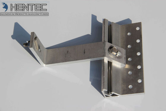 المباني 6063 أنظمة تركيب سقف الشمسية الألومنيوم هوك الصناعية