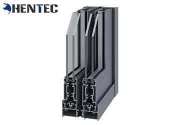 6063 T5 مسحوق رسمت إطار الألومنيوم نافذة لمحات عن انزلاق النافذة